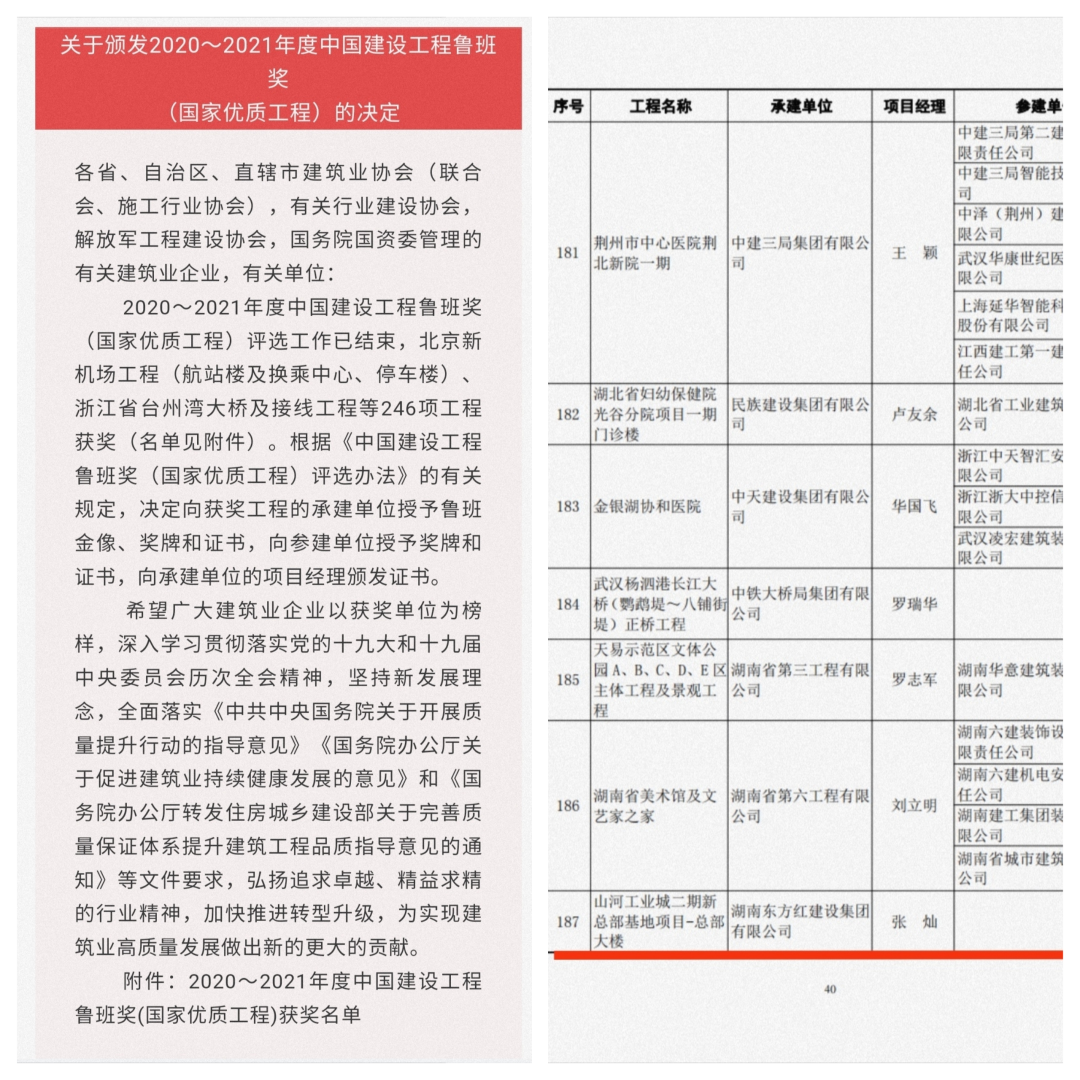 喜提“魯班獎”，山河智能總部大樓有“顏”更有“才”