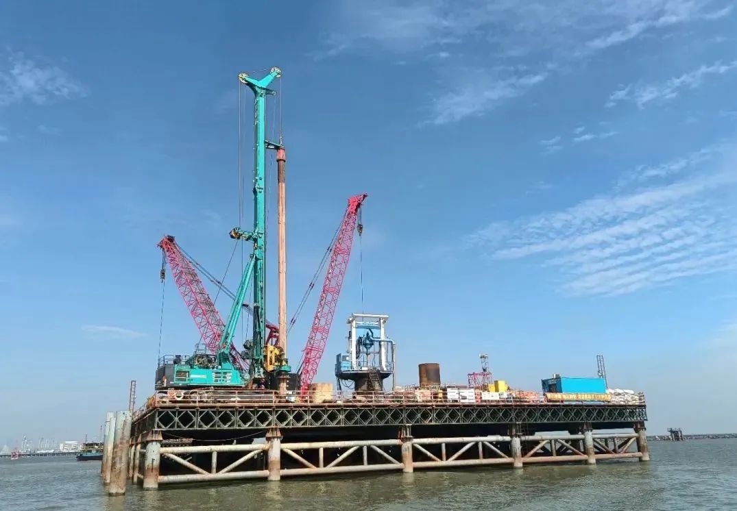 乘風(fēng)破浪的旋挖鉆機！山河智能助建澳氹第四跨海大橋