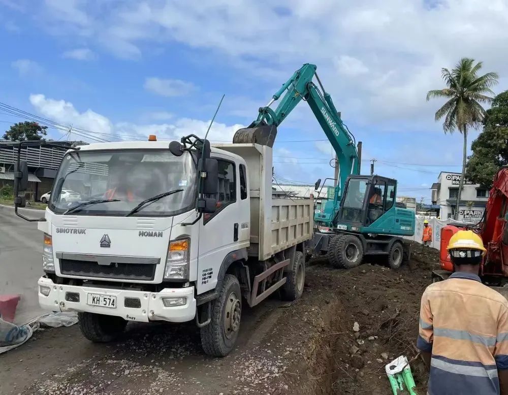 “山河綠”邁向南太平洋島，山河智能輪挖助力斐濟基礎設施建設