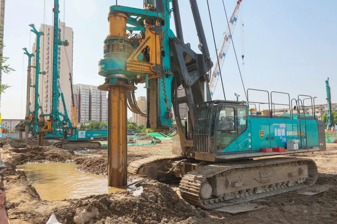 閃耀首都！山河智能旋挖鉆機集群助力民生工程